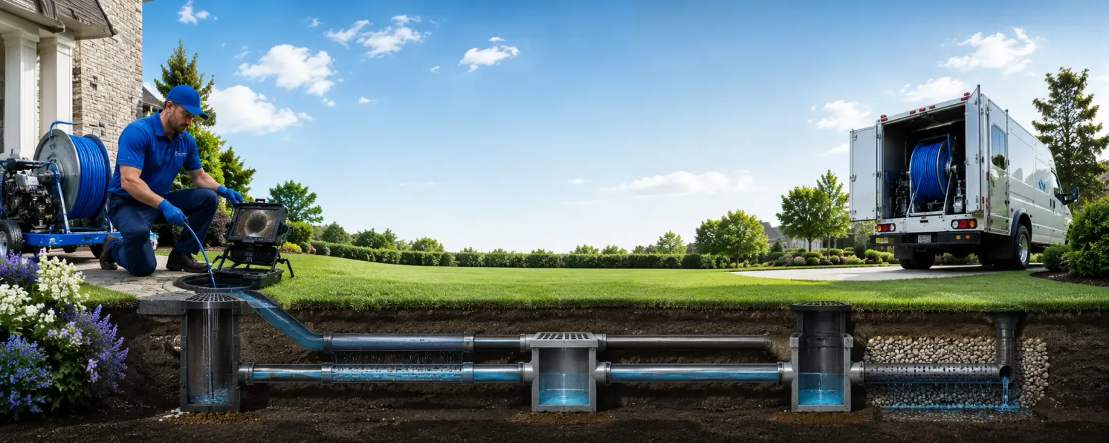Outdoor drain cleaning information for Sanbornton, NH